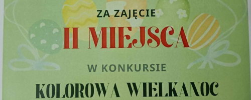 „Kolorowa Wielkanoc” - Gminny konkurs plastyczny