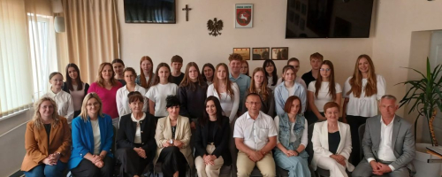 Udział przedstawicieli Samorządu Uczniowskiego w Dniu Edukacji Obywatelskiej w Gminie Łuków