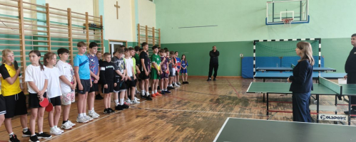 Gminne zawody w drużynowym tenisie stołowym